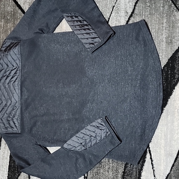 VINTAGE BKE BLACK FITTED QUILTED ACCENTS FULL-ZIP LIGHT-WEIGHT JACKET LARGE - Picture 14 of 16